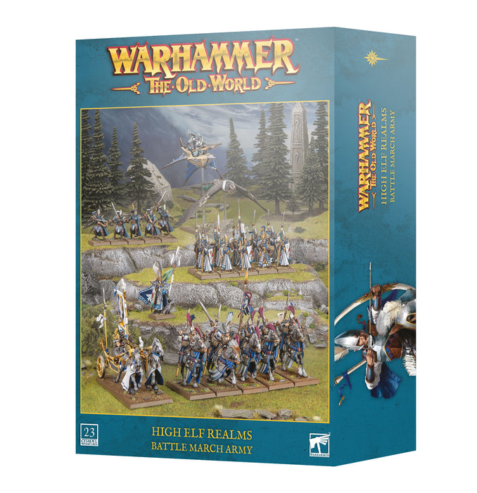 Warhammer the Old World High Elf Realms Battle March Army