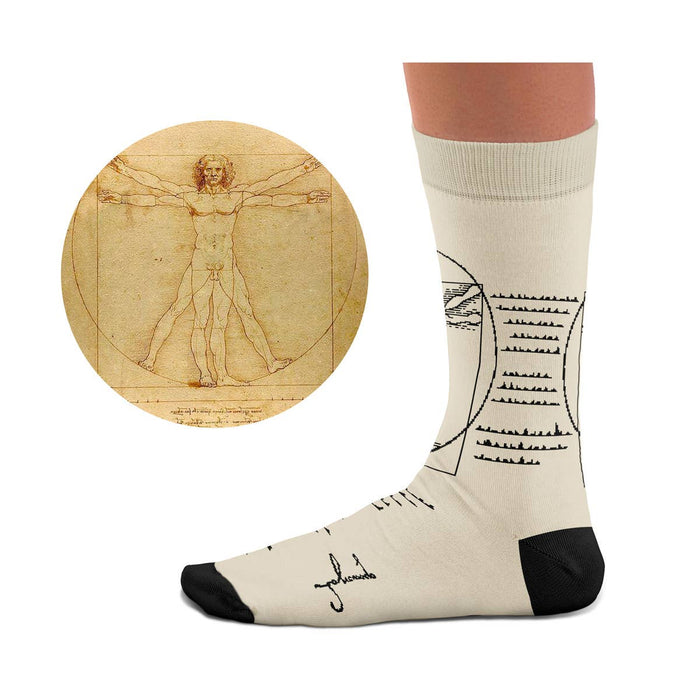 Vitruviuksen mies taidesukat – Sock Affairs