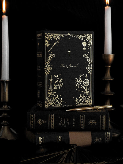 Tarot Journal, Black Linen - St Soleil
