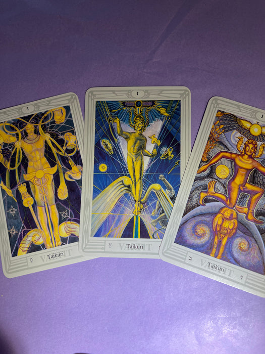 Thoth Tarot 3 Magus (suomenkielinen pakka) - Crowley Aleister (Preloved/Käytetty)(VTG90, OOP)