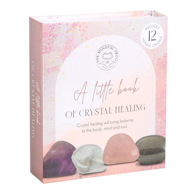 A little book of crystal Healing - Crystal healing set in a gift box including 12 crystals