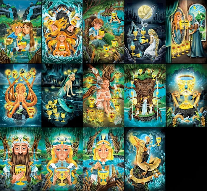 Fairy Tale Journey Tarot – 12 cm Edition, gold edges