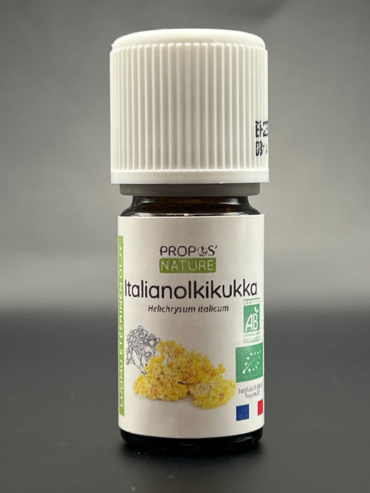 Italianolkikukka (Helichryse Italienne) eteerinen öljy BIO 5ml - Propos'Nature