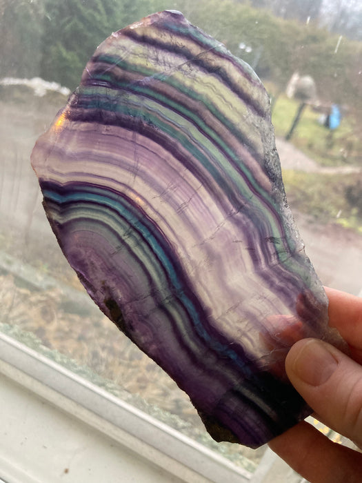 Sateenkaari Fluoriitti levy n. 9x14cm