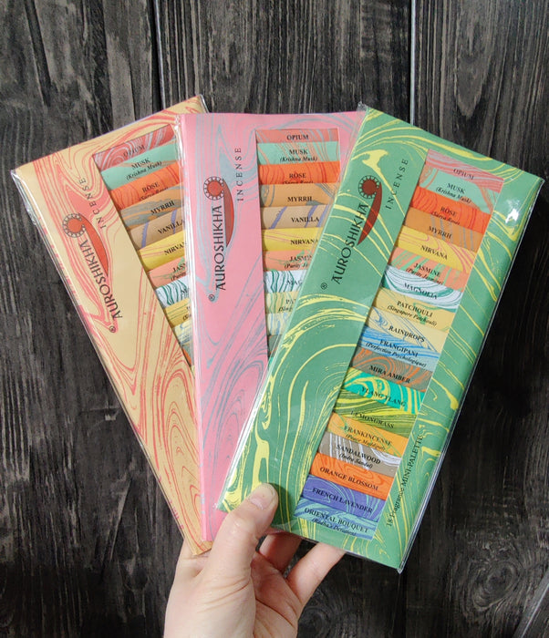 Auroshika mini incense stick assortment - 18 scents