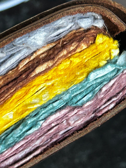 Nahkakantinen Muistikirja avaimella