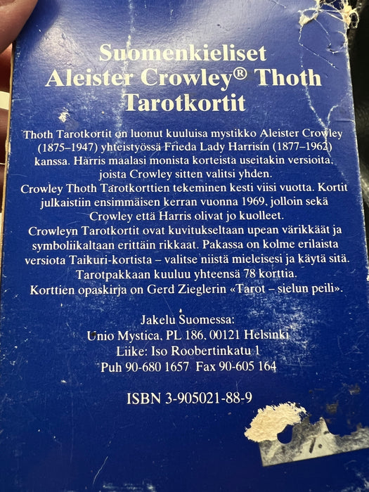 Thoth Tarot 3 Magus - Crowley Aleister  + Tarot sielun peili kirja (Preloved/Käytetty)