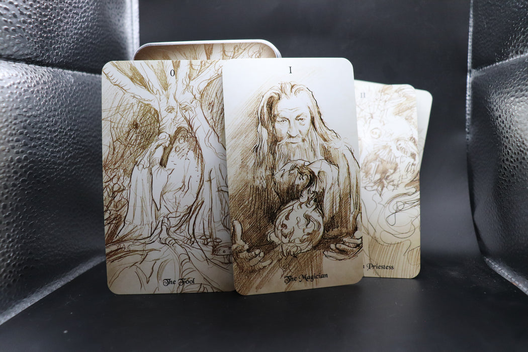 Bones of the Bonestone &  Earthflesh Tarot – Sketch Edition (MPC-painos) / Preloved