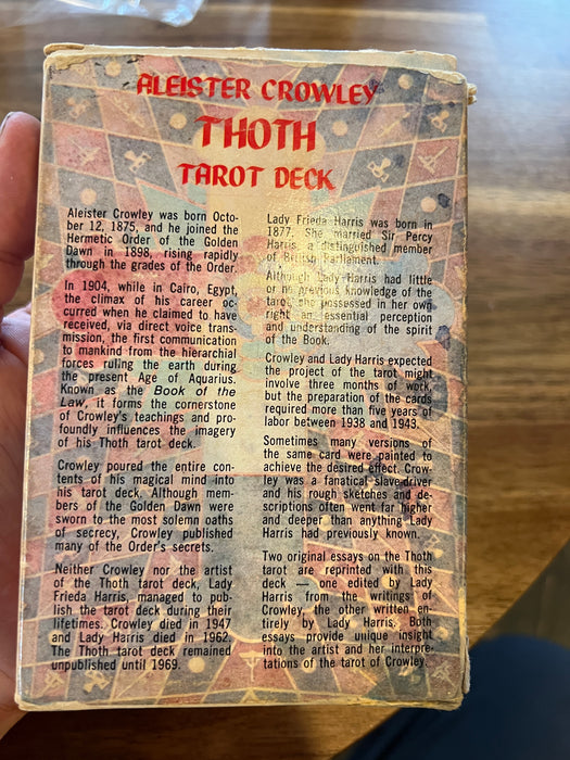 Thoth Tarot O.T.O White box 1983 "Greenie"