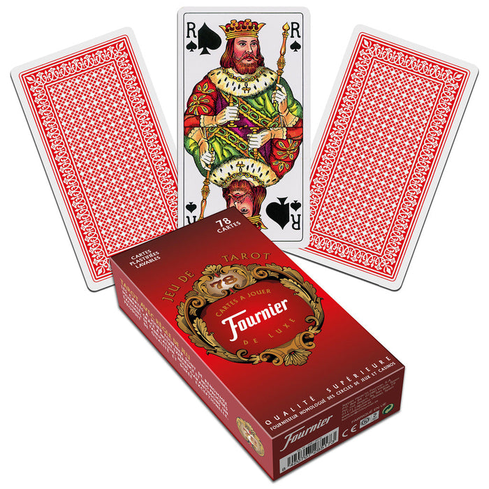 French Tarot cards (Red)-pelikortit Fournier