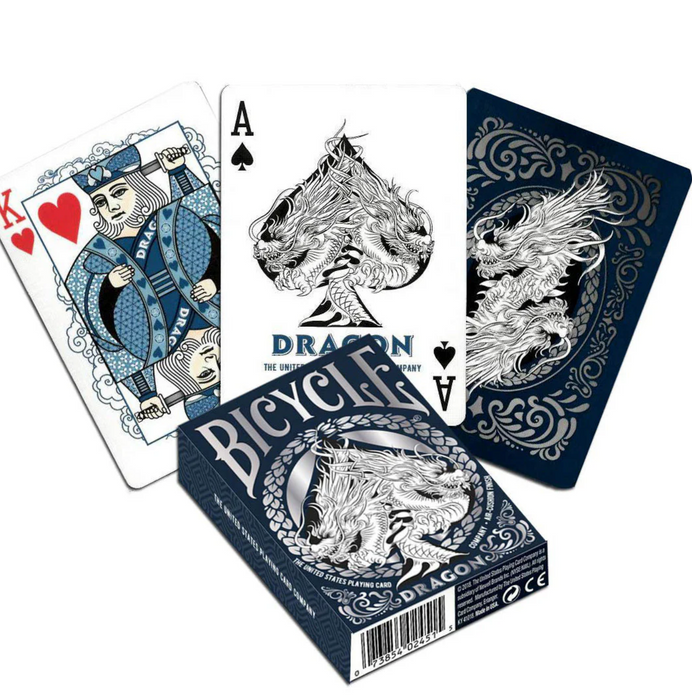 Bicycle Dragon pelikortit Sininen