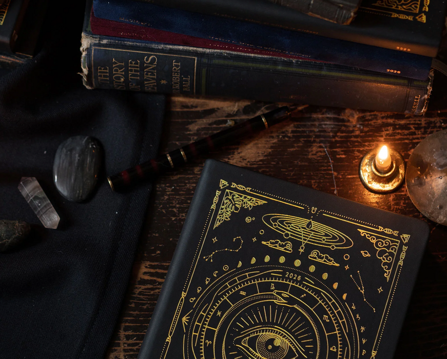 Astrological Planner 2026 - Black/Musta - Magic of I