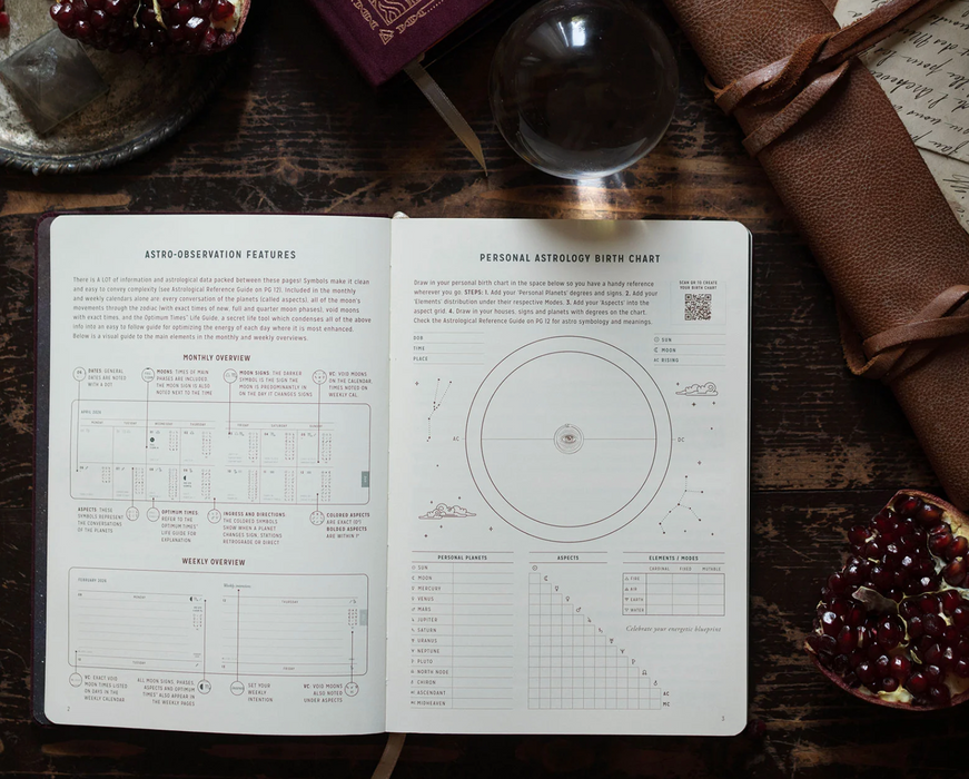 Astrological Planner 2026 - Midnight Velvet - Magic of I