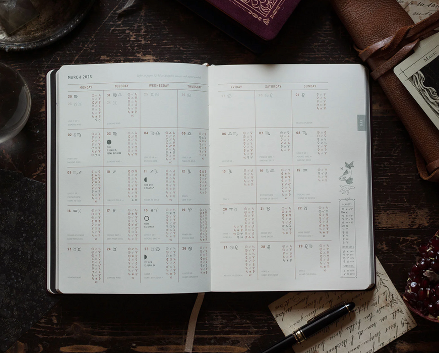 Astrological Planner 2026 - Midnight Velvet - Magic of I