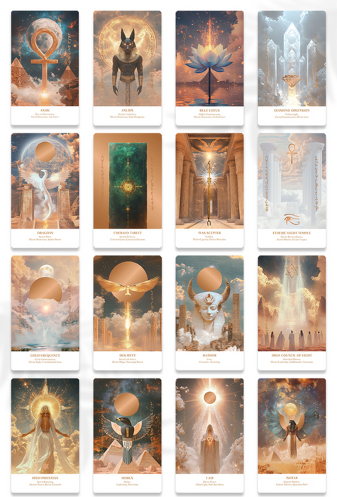 Priestess Oracle Deck: Divine Light Codes of Ancient Egypt - Earth Moon Magick (Indie, import) (Kickstarter '25)