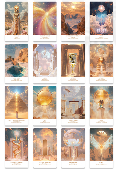 Priestess Oracle Deck: Divine Light Codes of Ancient Egypt - Earth Moon Magick (Indie, import) (Kickstarter '25)