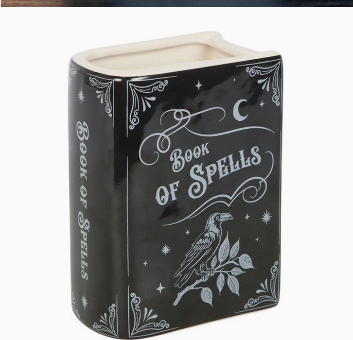 Book of Spells -kirjan muotoinen keraaminen maljakko