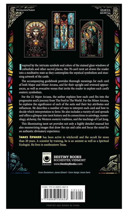 The Stained Glass Tarot : An Illuminated Journey through the Cards - James Edward