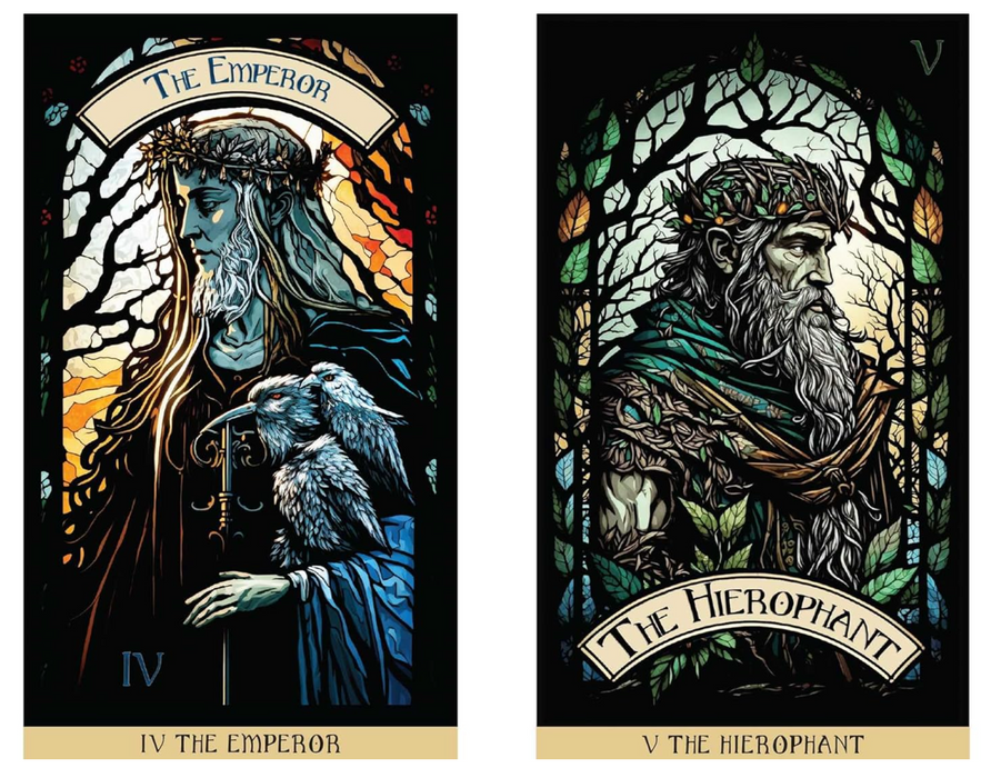 The Stained Glass Tarot : An Illuminated Journey through the Cards - James Edward