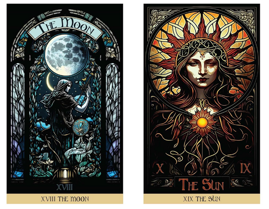 The Stained Glass Tarot : An Illuminated Journey through the Cards - James Edward