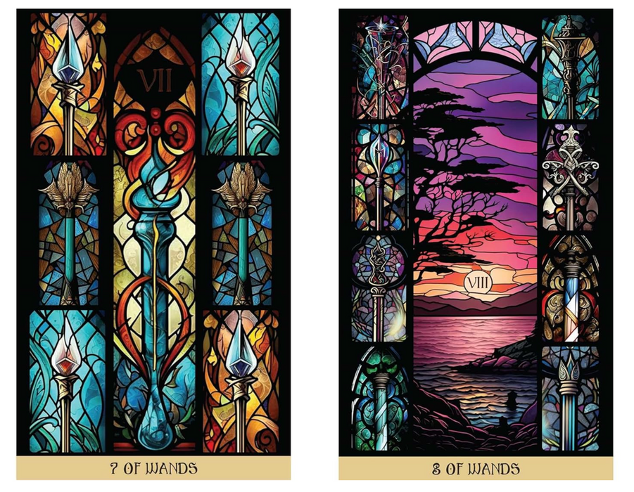 The Stained Glass Tarot : An Illuminated Journey through the Cards - James Edward