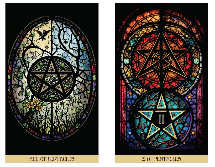 The Stained Glass Tarot : An Illuminated Journey through the Cards - James Edward