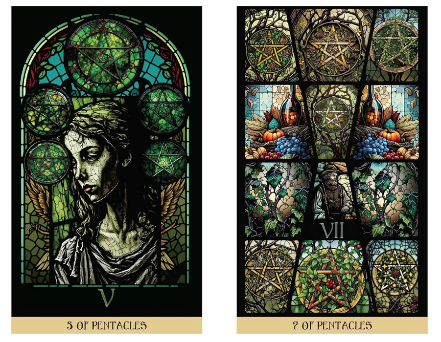 The Stained Glass Tarot : An Illuminated Journey through the Cards - James Edward