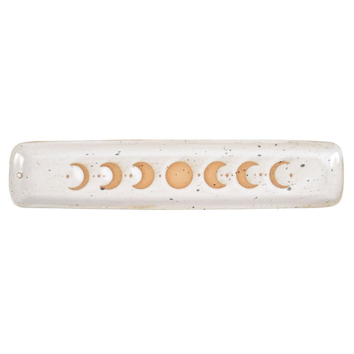 Moon Phase ceramic incense holder