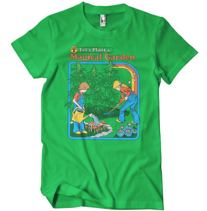 Magisches Garten-Grün-T-Shirt – Steven Rhodes