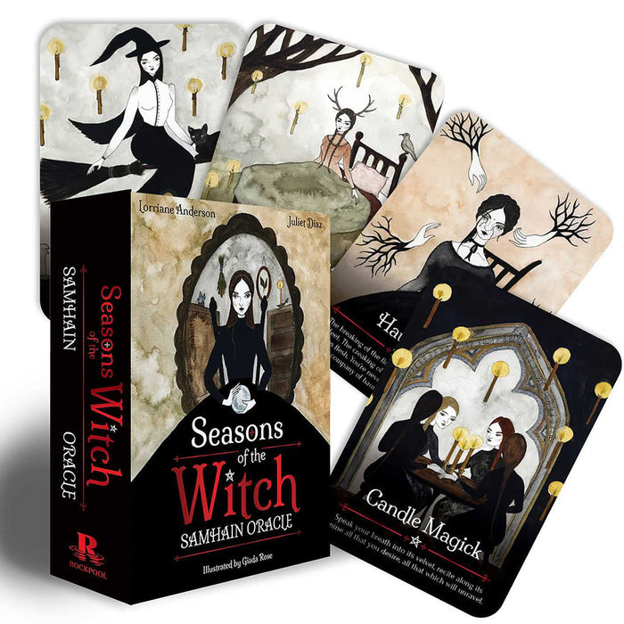 Seasons of the Witch: Samhain Oracle -pakka ja kortteja