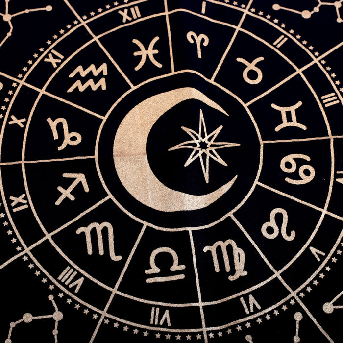 Astrological Wheel of the Year altar cloth 72cm