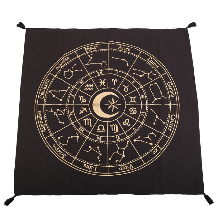 Astrological Wheel of the Year altar cloth 72cm