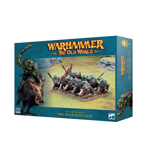 Whtow Orcs and Goblins Orc Boar Boyz Mob - Warhammer