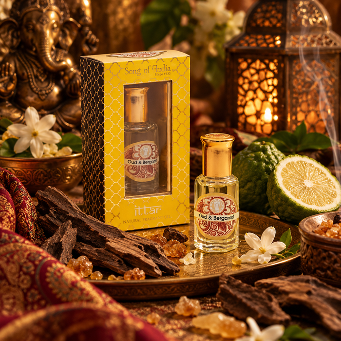 Song of India Ayurveda Oud & Bergamot – tuoksuöljy 10 ml