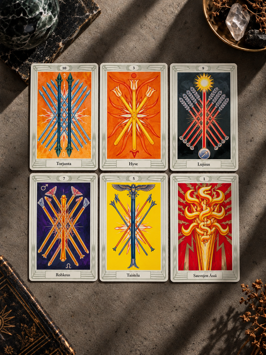 Thoth Tarot kortit ja Sielun peili kirja - Suomi: Gerd Ziegler, Aleister Crowley