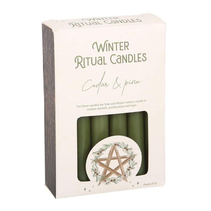 Winter ritual candle - Cedar & Pine loitsukynttilä