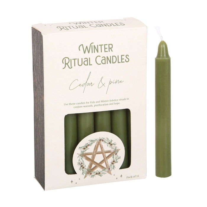 Winter ritual candle - Cedar & Pine loitsukynttilä