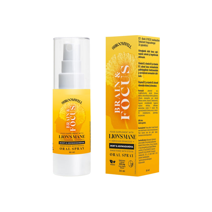 Lion’s Mane Spray – Keskity paremmin 30ml - Shroomwell