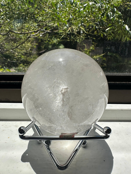 Suuri kirkas vuorikristallipallo sateenkaarisulkeumilla – 891 g (#7)