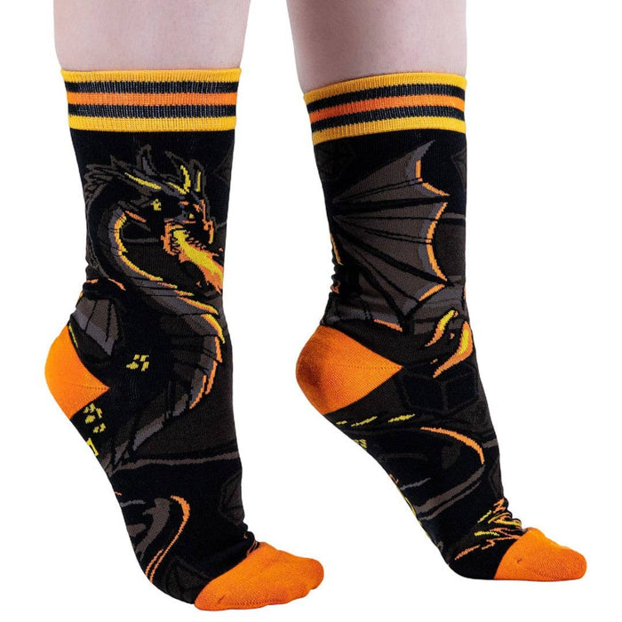 Dragon's Flame Crew Socks - sukat - FootClothes