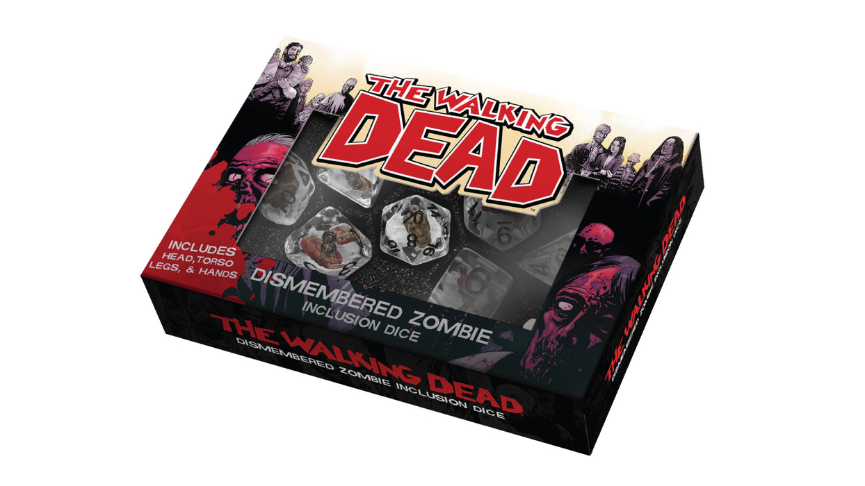 The Walking Dead Dismembered Zombie hartsinen noppasetti - Fanroll