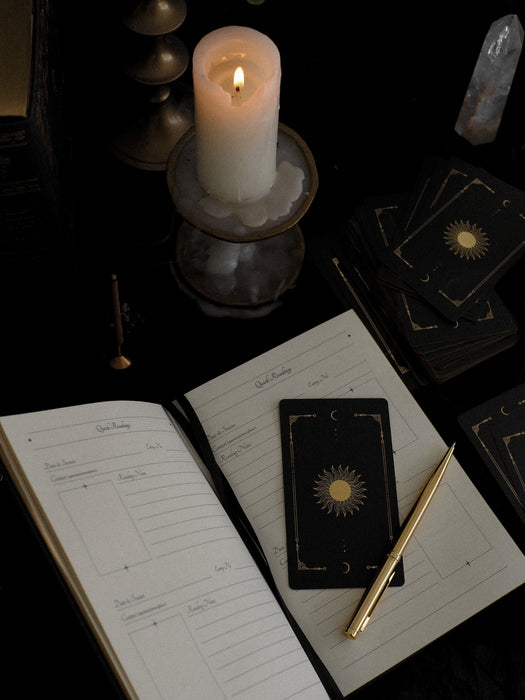 Tarot Journal, Black Linen - St Soleil