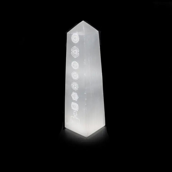 Selenite chakra obelisk 15cm