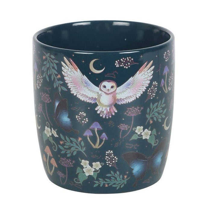 Night Flight Owl Print Mug -muki