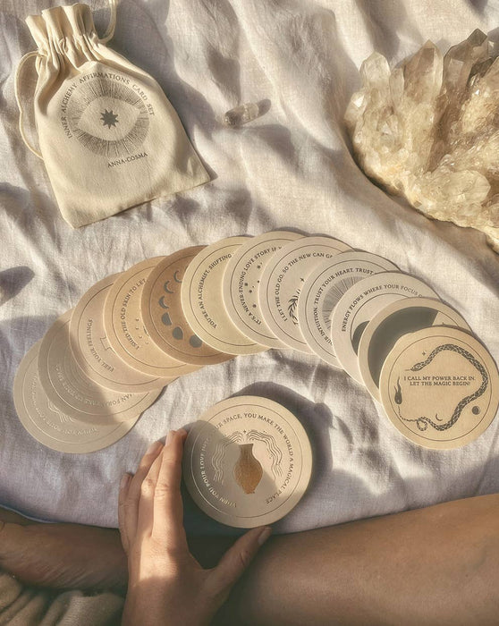 INNER ALCHEMY AFFIRMATIONS - CARD SET - DECK - GOLD EDITION