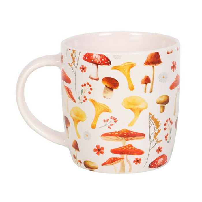 All Over Mushroom Print Mug - sienimuki 360 ml