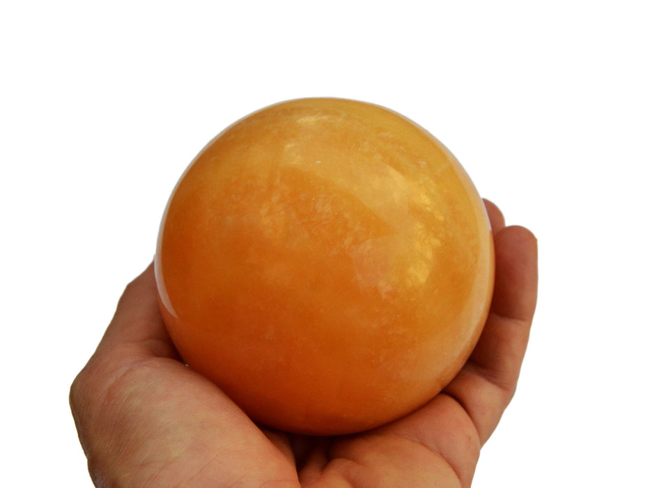 Orange Calcit-Kugel (65 mm – 85 mm) 