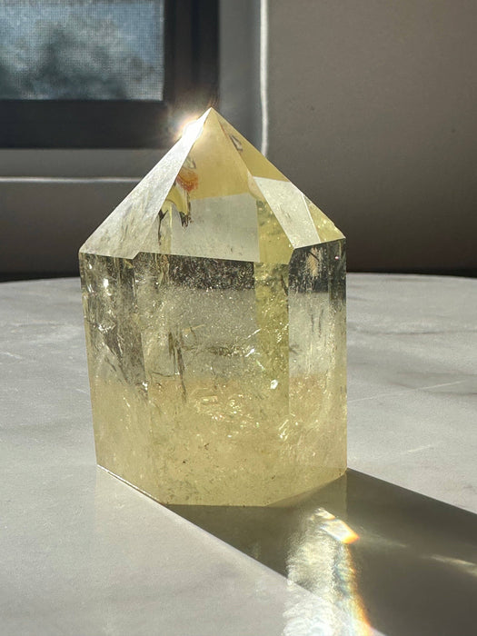 Luonnollinen sitriini obeliski #13