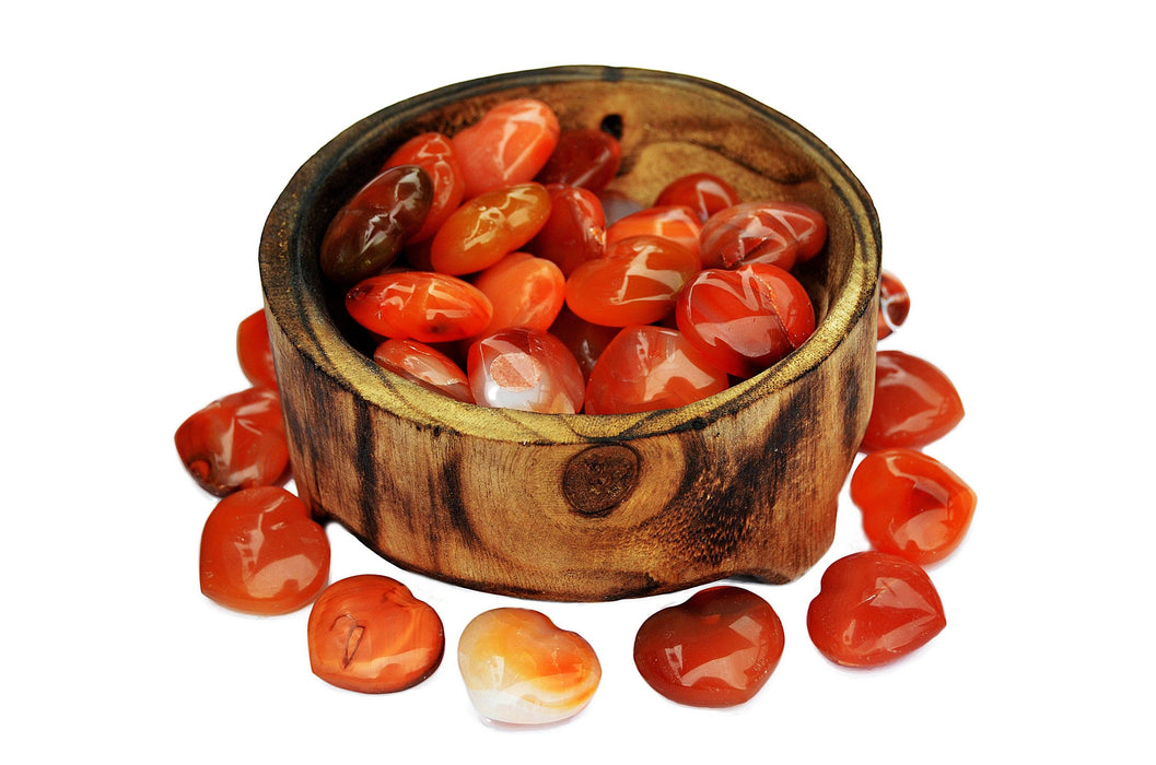 Carnelian heart (30mm)