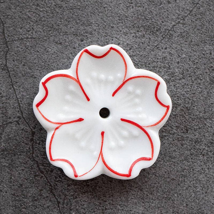 Gohobi Ceramic Flower -käsintehty suitsuketeline